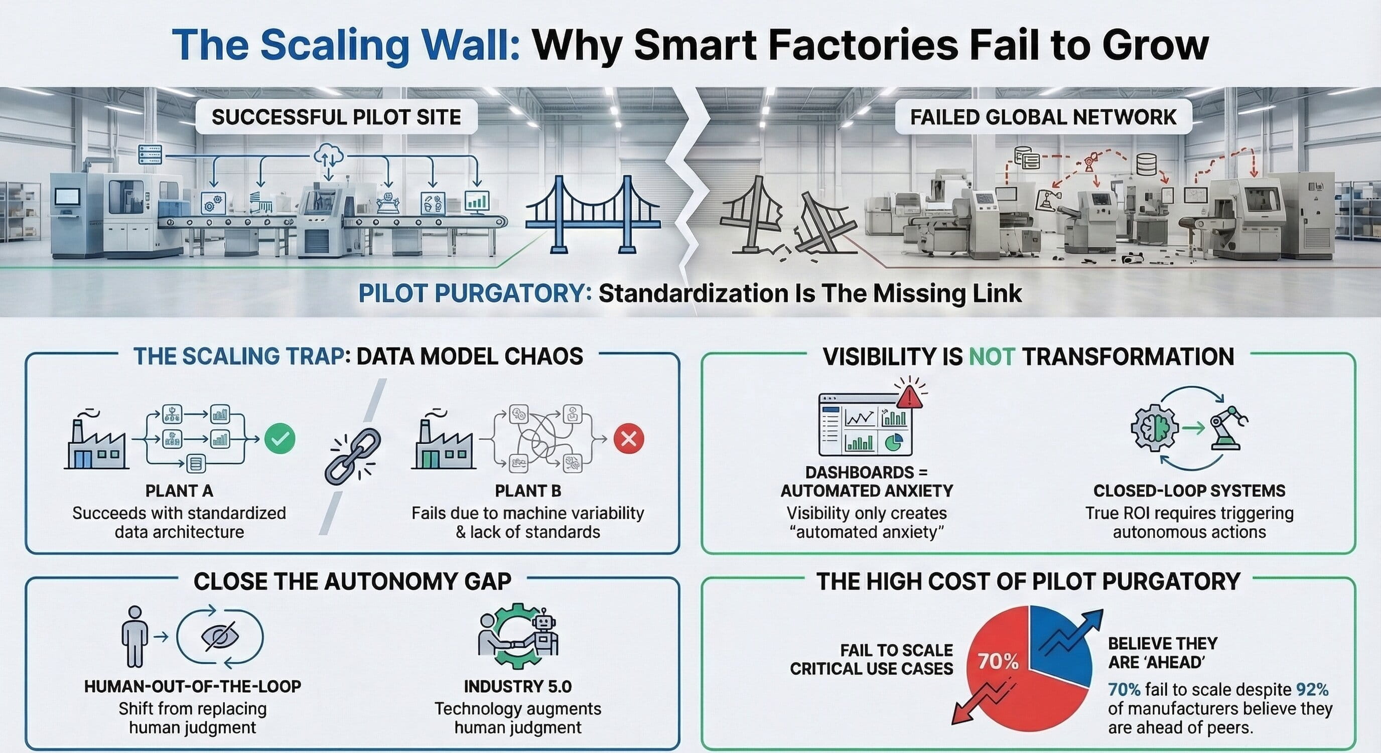 Why smart factory projects fail during scale-up